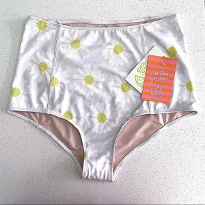 Kortni Jeane Daisy High Waisted Swim Bottoms